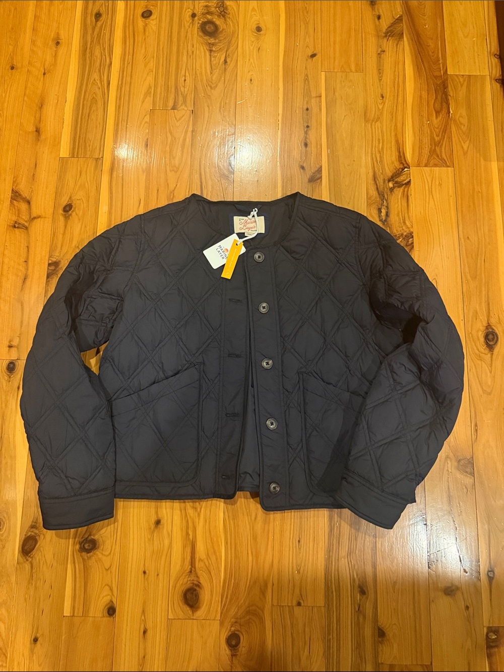 NEW🖤 Marine Layer Marina Quilted Liner Jacket in Black Extra Small $178.00. - Picture 9 of 9